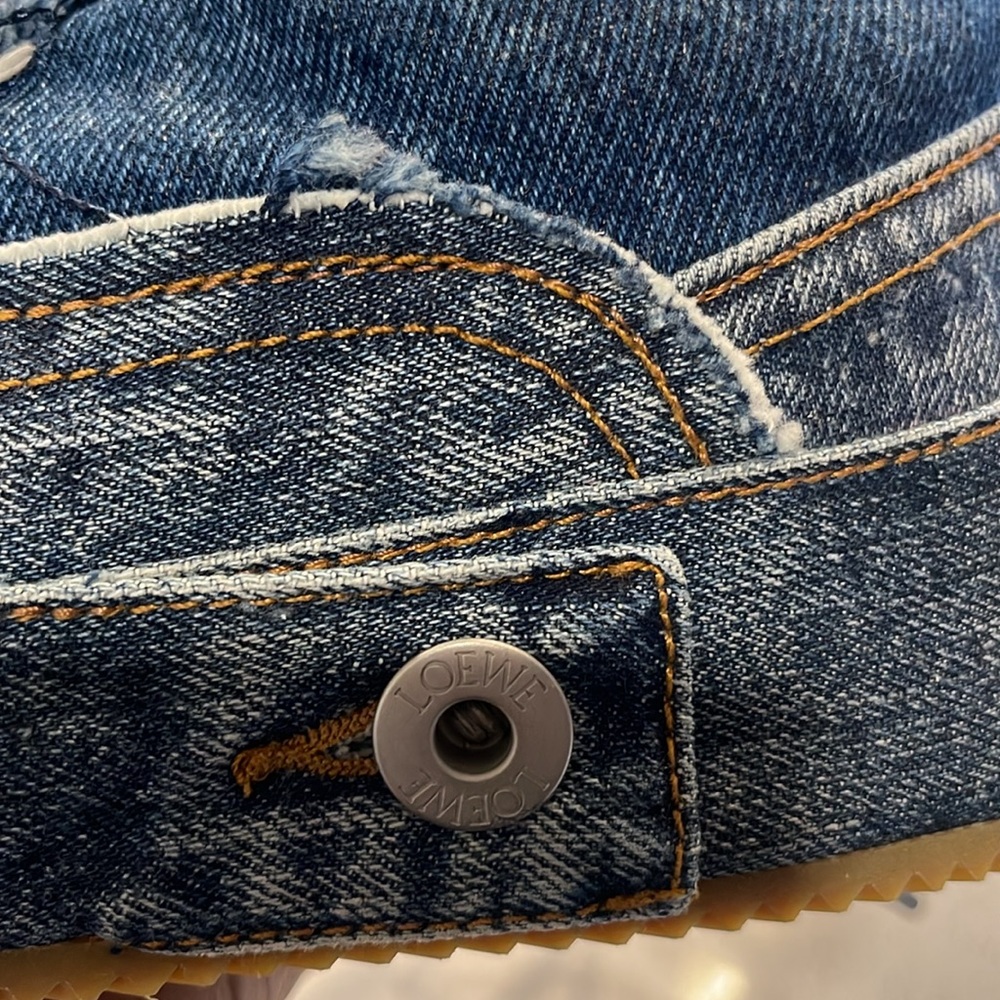 Loewe Deconstructed Denim Low-Top Sneakers - Sz 11/41 NEW - Picture 14 of 14